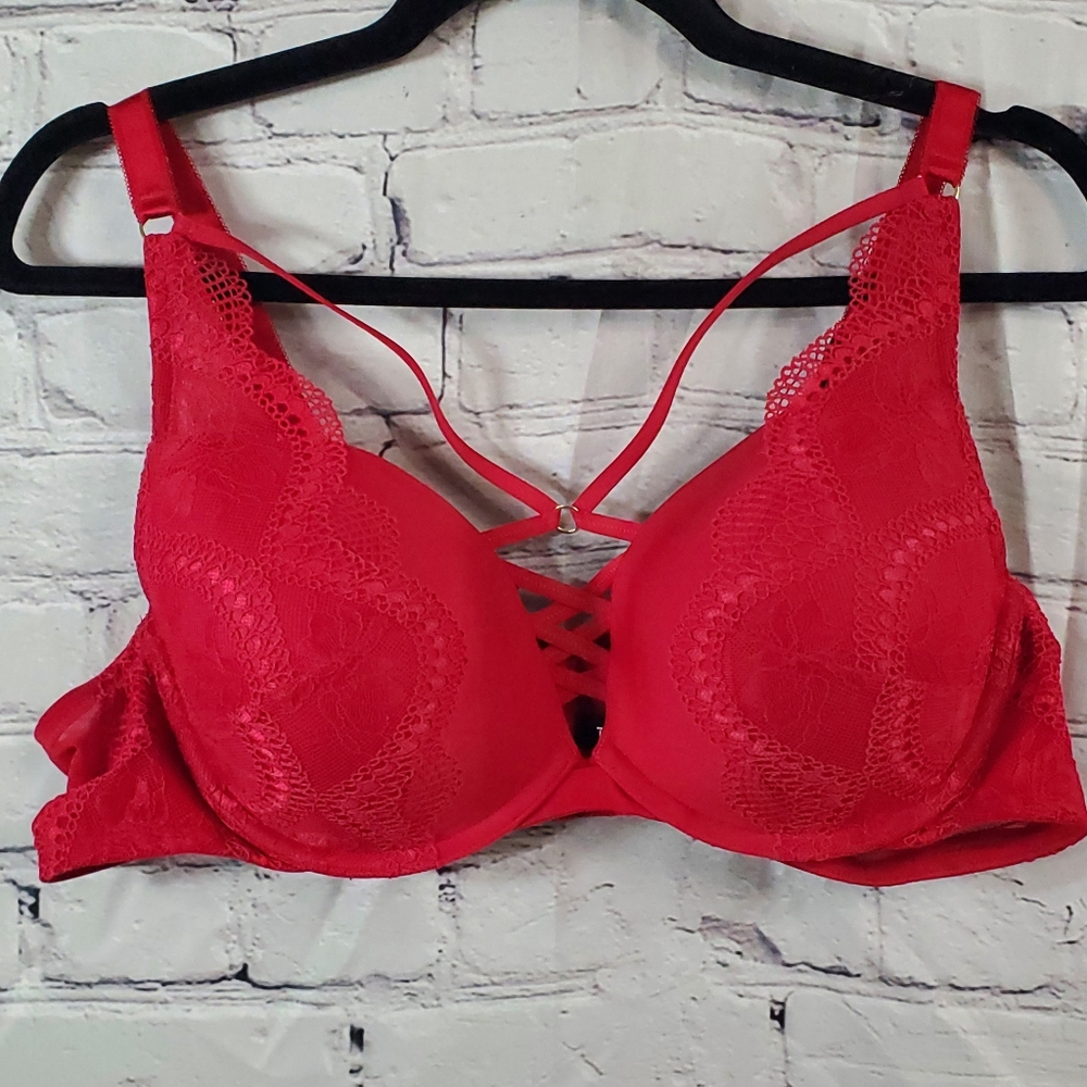 Torrid NWT 42B XO Plunge Push-Up Bra